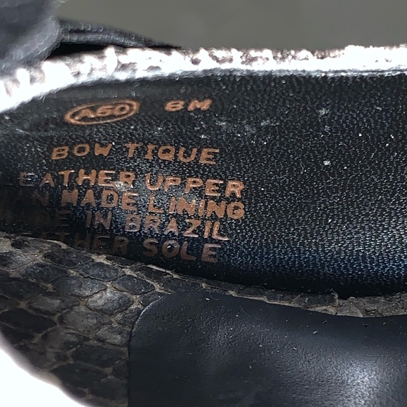 Antonio Melani leather snakeskin print heels - Picture 4 of 7